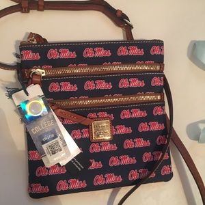 Dooney & Bourke Navy Ole Miss Crossbody Purse